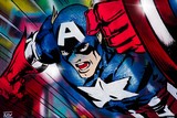 Captain América Street Art de Wttrwulghe Xavier